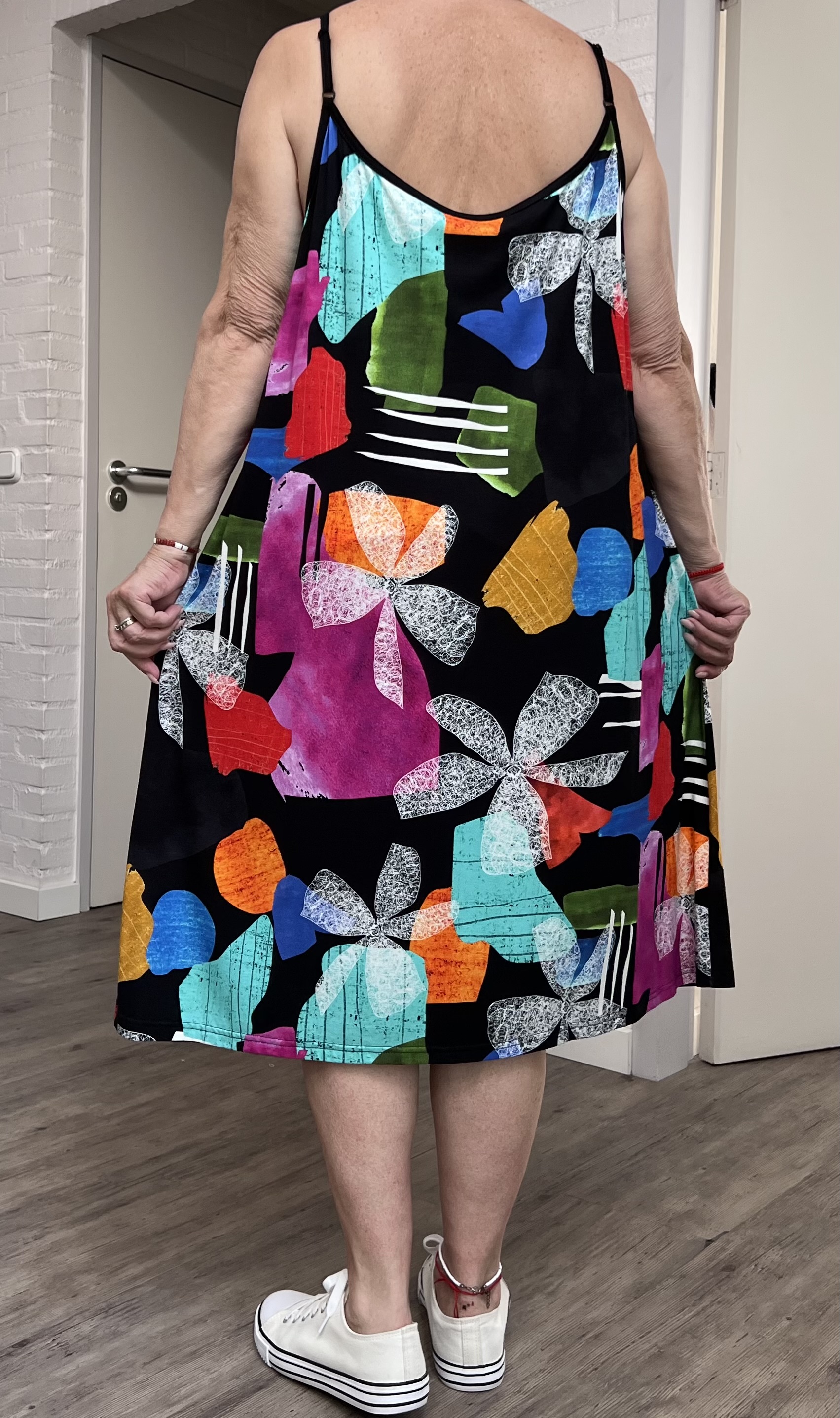 Ophilia viscose A-lijn tuniek/jurk  stretch