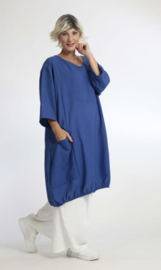 AKH linnen/viscose jurk/tuniek  met zakken apart