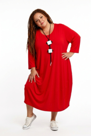 New Jersey viscose ballon jurk stretch