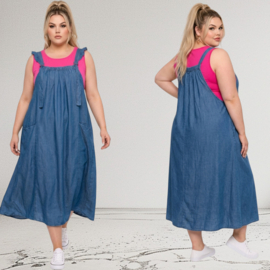 ITALIA MODA tencel jeans A-lijn jurk  