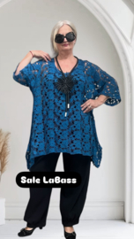 La Bass de modieuze kleuring katoen KANTEN tuniek apart/in meerdere kleuren