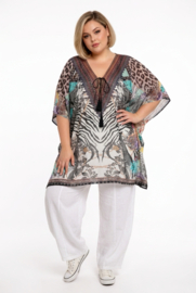 ONE OF A KIND  viscose zomer poncho/tuniek