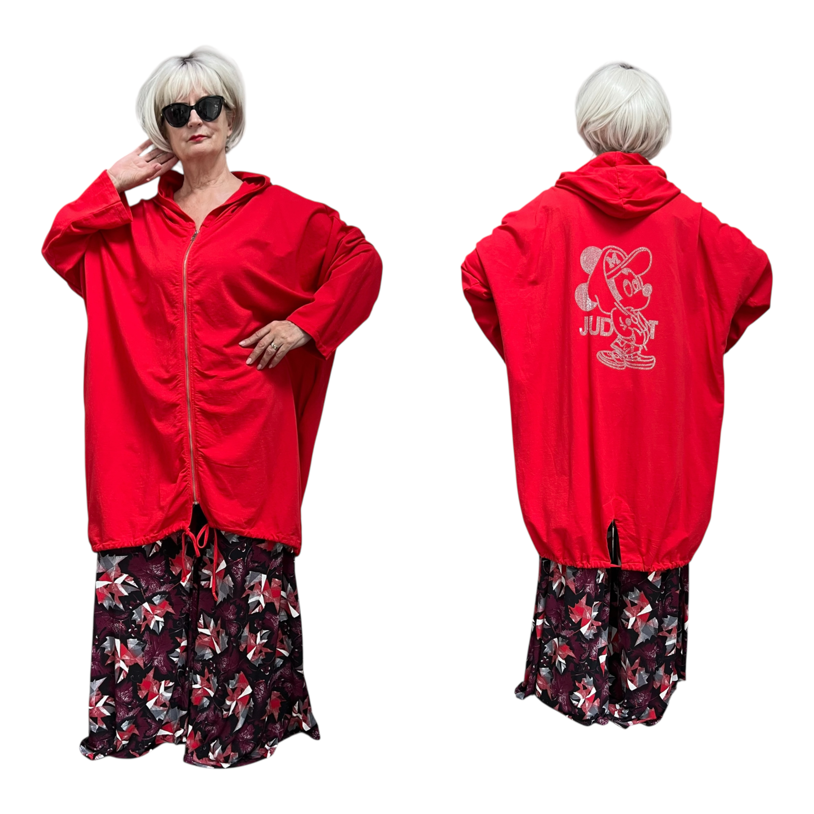 Italia MODA oversized jersey blazer/jas apart stretch /in meerdere kleuren