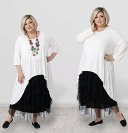 Moonshine oversized viscose A-lijn tuniek stretch