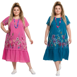 ITALIA Moda katoen A-lijn jurk /in meerdere kleuren