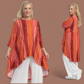 AKH viscose tricot A-lijn tuniek  apart stretch