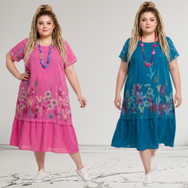 ITALIA Moda katoen A-lijn jurk /in meerdere kleuren
