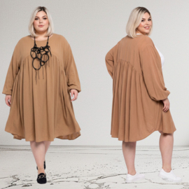 ITALIA Moda oversized viscose A-lijn jurk stretch /in meerdere kleuren
