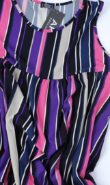 AKH oversized viscose  mix A-lijn  jurk apart/stretch