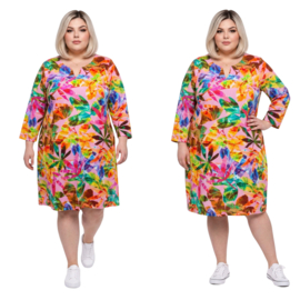 Ophilia premium kwaliteit katoen jurk  stretch