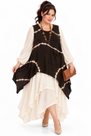 Moonshine de modieuze kleuring oversized  gebreide tuniek/top /in meerdere kleuren