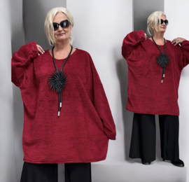ITALIA MODA oversized fleece tuniek/ stretch/in meerdere kleuren