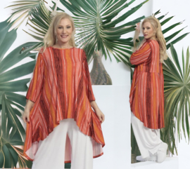AKH viscose tricot A-lijn tuniek  apart stretch