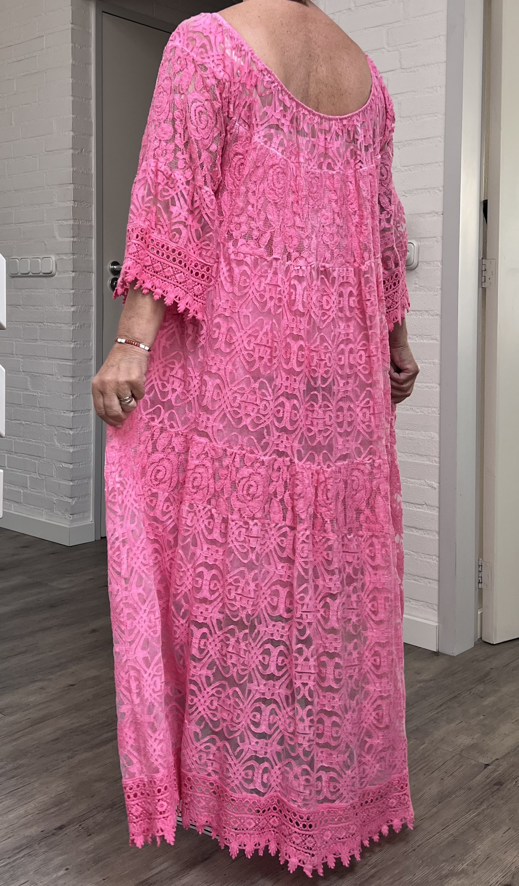 ITALIA  MODA kanten BOHO A-lijn jurk/gevoerd/apart/ in meerdere kleuren