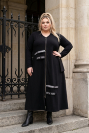 SASHA Grande versized A-lijn blazer/vest/jurk stretch/premium kwaliteit