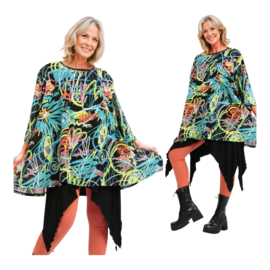 AKH oversized katoen A-lijn tuniek/top  apart