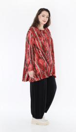 AKH oversized jersey viscose mix A-lijn tuniek apart stretch
