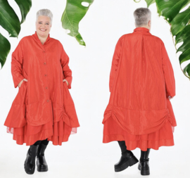 AKH oversized taft tussenjas/blazer/ met inzet van tule /apart