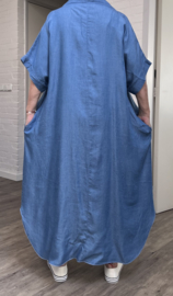 ITALIA MODA   jeans tencel jurk apart /in meerdere kleuren