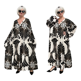 Sissi BOHO oversized A-lijn viscose jurk apart