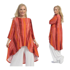 AKH viscose tricot A-lijn tuniek  apart stretch