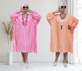 ITALIA MODA oversized katoen mousseline tuniek/jurk jurk /in meerdere kleuren