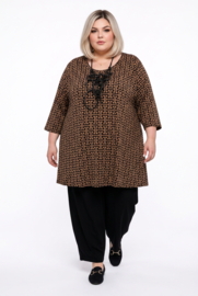 Naveed oversized viscose mix A-lijn tuniek stretch