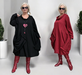 Moonshine winter tricot katoen A-lijn jurk stretch/in meerdere kleuren