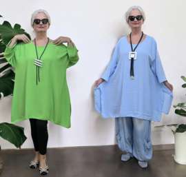 ITALIA MODA viscose tuniek /niet doorschijnend/in meerdere kleuren