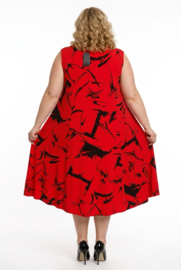 New Jersey viscose A-lijn jurk stretch