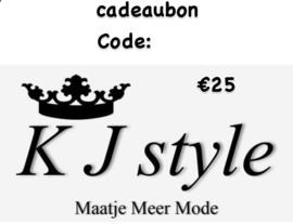 cadeaubon 25 euro