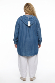 Zedd Plus tencel jeans A-lijn blouse/hemd/tuniek
