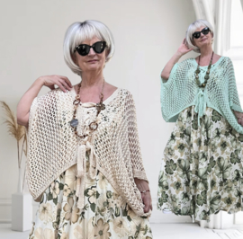 Moonshine oversized  katoen gebreide top /in meerdere kleuren