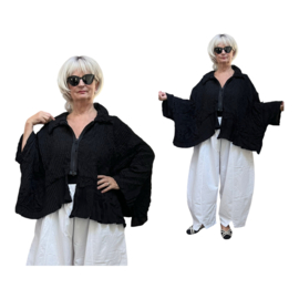 Vincenzo Allocca oversized vest/blazer/apart stretch zwart