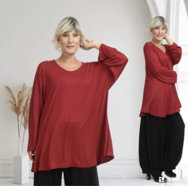 AKH oversized tricot viscose A-lijn tuniek apart stretch 
