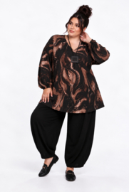 ITALIA MODA viscose mix A-lijn tuniek stretch  /in meerdere kleuren