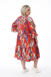 Vincenzo Allocca oversized viscose A-lijn BOHO jurk