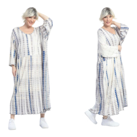 AKH oversized viscose A-lijn jurk met zakken /apart stretch
