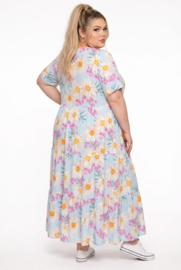 Vincenzo Allocca oversized viscose  BOHO A-lijn jurk apart