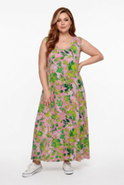 Ophilia viscose A-lijn jurk/ stretch