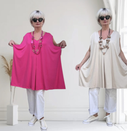 ITALIA MODA oversized viscose A-lijn tuniek/in meerdere kleuren
