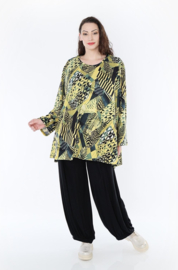 AKH oversized jersey viscose  mix A-lijn tuniek apart  stretch