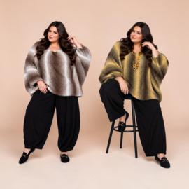 LIVANS alpaga/wolmix  oversized gebreide top stretch /in meerdere kleuren