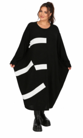 AKH oversized gebreide tuniek/jurk  apart stretch