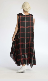 AKH oversized chique chiffon A-lijn  jurk/overjurk /tuniek apart