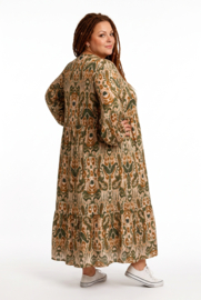 Sissi BOHO oversized A-lijn viscose jurk apart