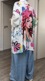 ITALIA oversized viscose blouse/hemd