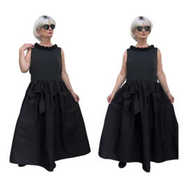 ITALIA  MODA  viscose mix jurk  zwart / apart/stretch