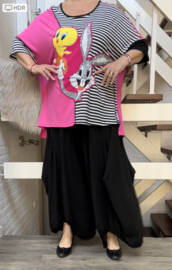GN-G oversized katoen A-lijn  top/tuniek met capuchon
