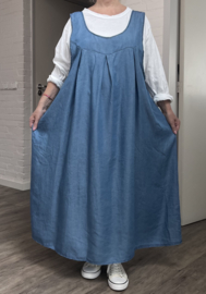ITALIA MODA oversized tencel A-lijn jurk + katoen top